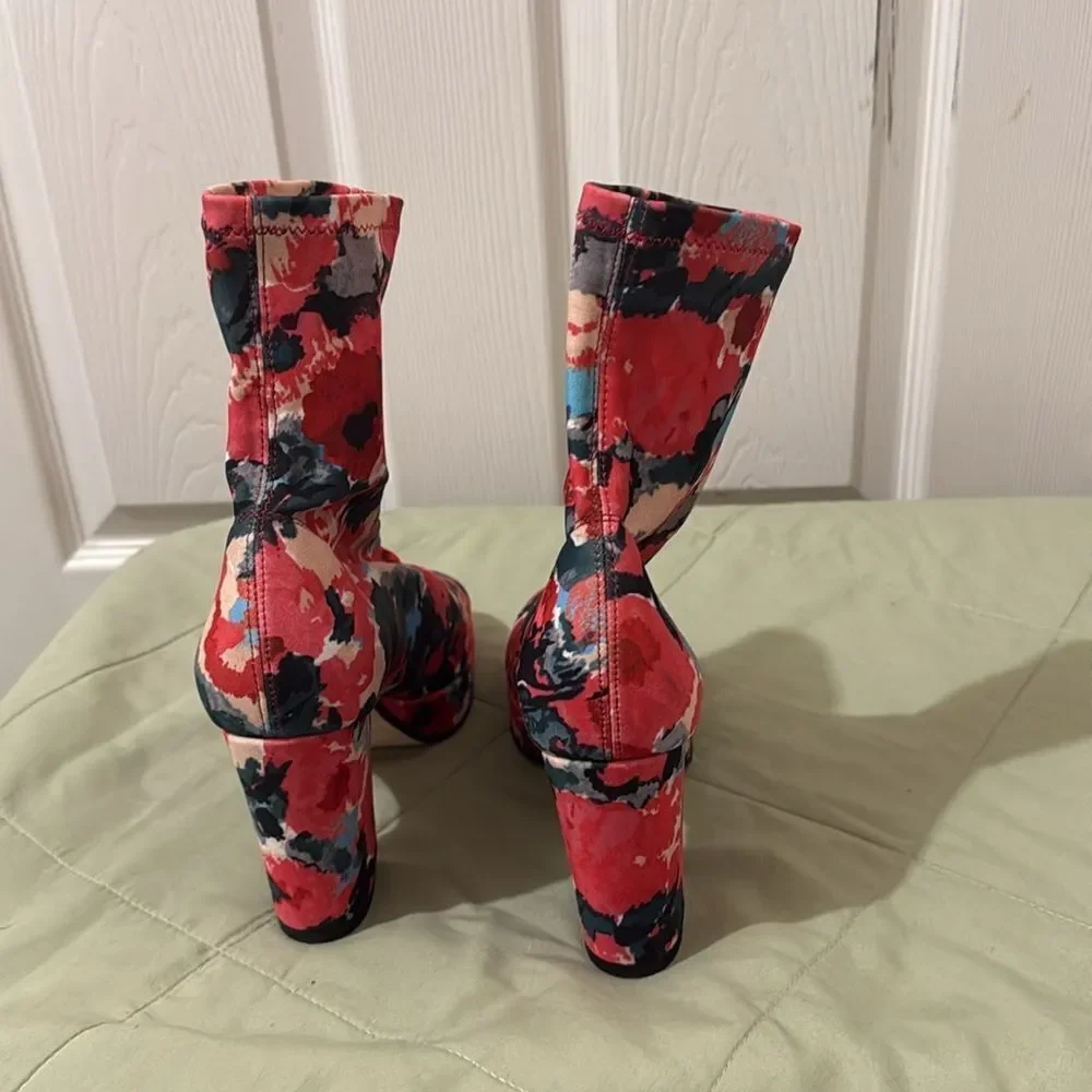 Kenzo Glove Watercolors Platform Ankle Boots size 36 / US 6